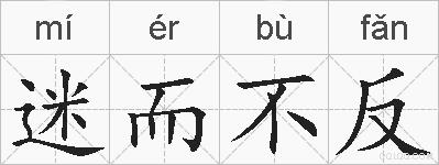 迷而不反的拼音