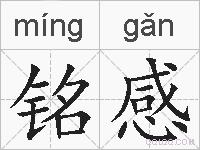 铭感的拼音