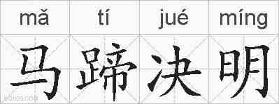 马蹄决明的拼音