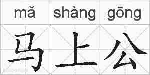 马上公的拼音