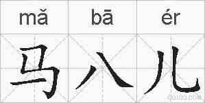 马八儿的拼音