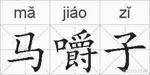 马嚼子的拼音