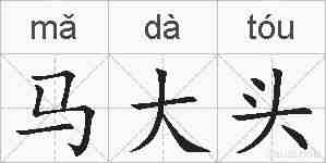 马大头的拼音