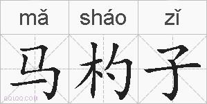 马杓子的拼音