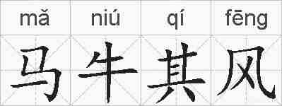马牛其风的拼音