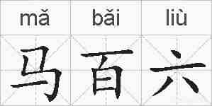 马百六的拼音