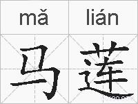 马莲的拼音