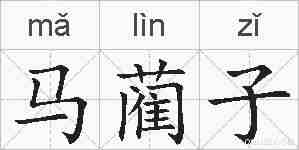 马蔺子的拼音