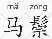 马鬃的拼音