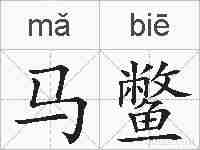 马鳖的拼音