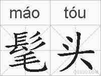 髦头的拼音