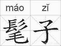 髦子的拼音
