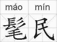 髦民的拼音