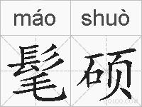 髦硕的拼音