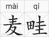 麦畦的拼音
