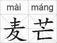 麦芒的拼音