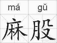 麻股的拼音