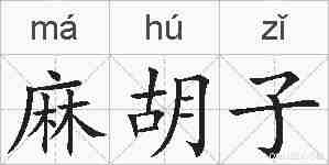 麻胡子的拼音