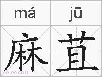 麻苴的拼音