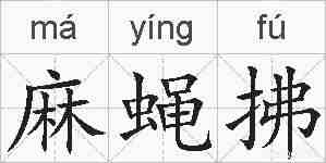麻蝇拂的拼音