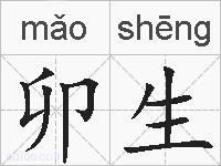 卯生的拼音