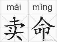 卖命的拼音