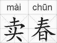 卖春的拼音