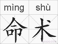 命术的拼音