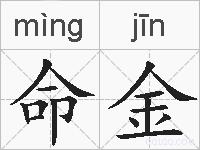 命金的拼音