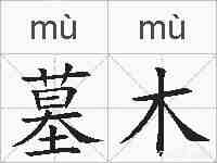 墓木的拼音