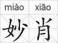 妙肖的拼音