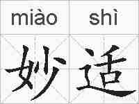 妙适的拼音