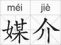 媒介的拼音