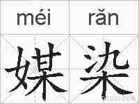 媒染的拼音
