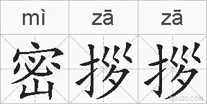 密拶拶的拼音