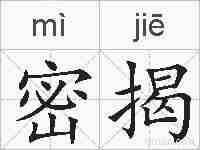 密揭的拼音
