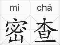 密查的拼音