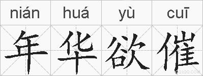 年华欲催的拼音