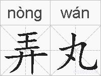 弄丸的拼音
