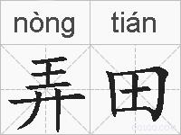 弄田的拼音