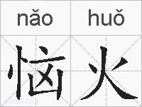 恼火的拼音