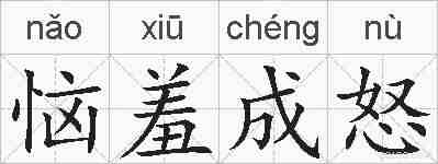 恼羞成怒的拼音