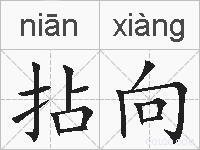拈向的拼音
