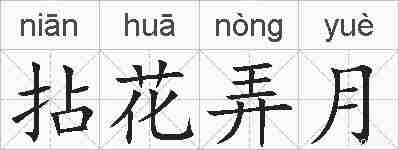 拈花弄月的拼音