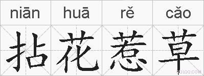 拈花惹草的拼音