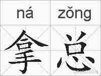 拿总的拼音