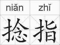 捻指的拼音