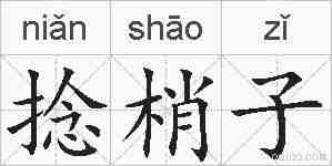 捻梢子的拼音
