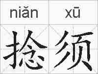 捻须的拼音