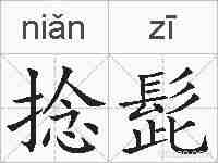 捻髭的拼音